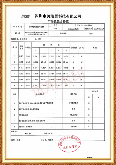 Certificate Of Honor
