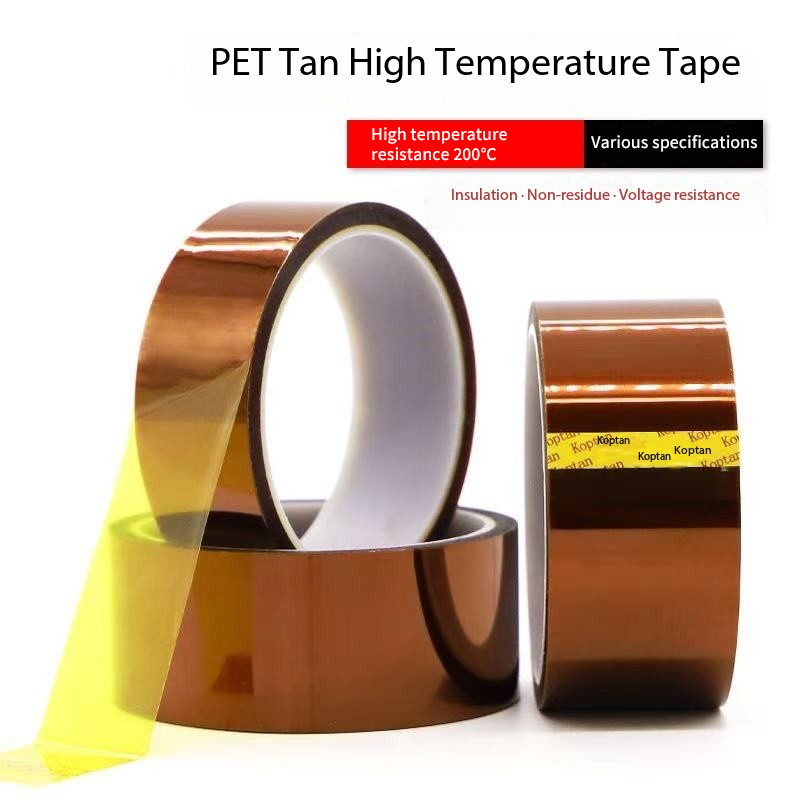Brown PET Gold Finger High Temperature Tape