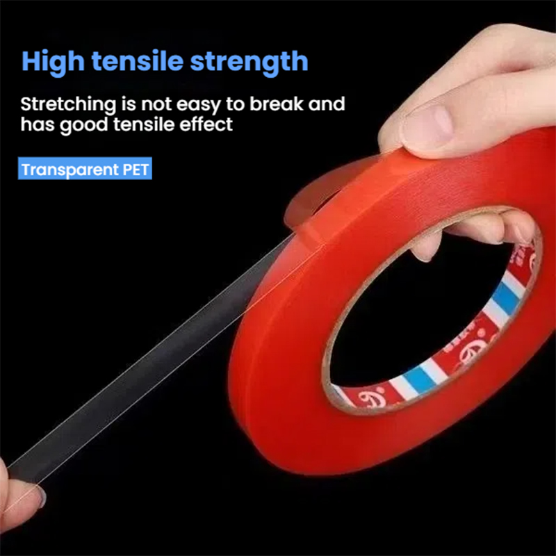Transparent Pet Red Film Double-Sided Adhesive